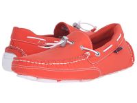 2016 Sebago Moccasin Boat Shoes for Men - Kedge Tie Ariaprene - Orange Ariaprene Online